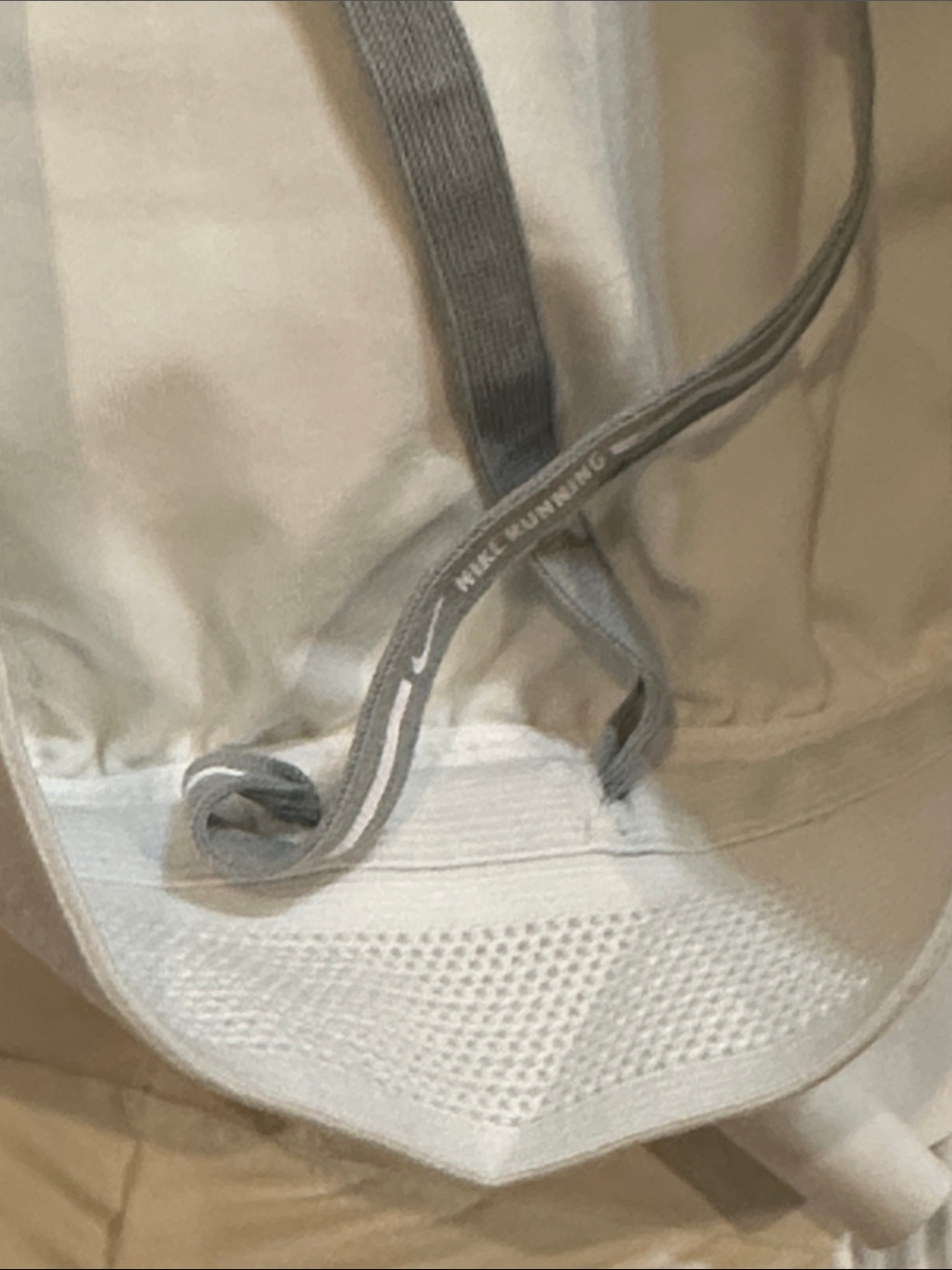 NWT Nike Women’s white pleated back Athletic Running Shorts with Black Swoosh - Picture 7 of 10